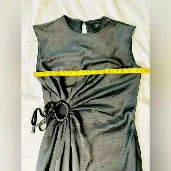 House of Harlow 1960 Black Satin Slip Dress Size Medium - Picture 11 of 14